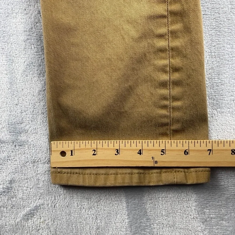 Levis Jeans Mens 28x31 Brown Tan 513 Slim Straight Distressed Western Denim
